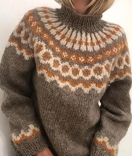 EB | Warmer Island-Pullover mit Rollkragen