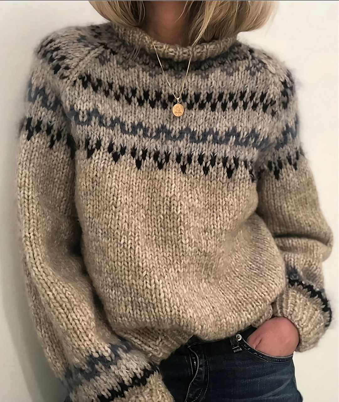 EB | Warmer Island-Pullover mit Rollkragen