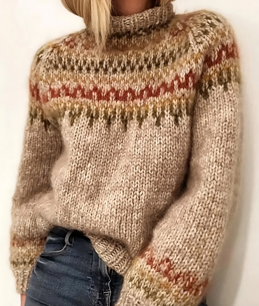 EB | Warmer Island-Pullover mit Rollkragen
