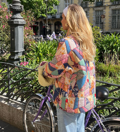 EB | Gestepptes Elegabterjacke mit Blumenmuster