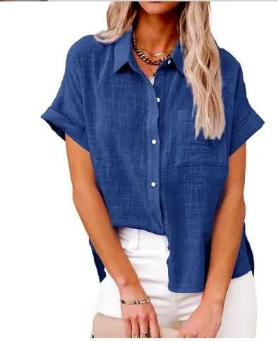 EB | Damen Top Stilvolle Jeansbluse Lässiger und Moderner Look