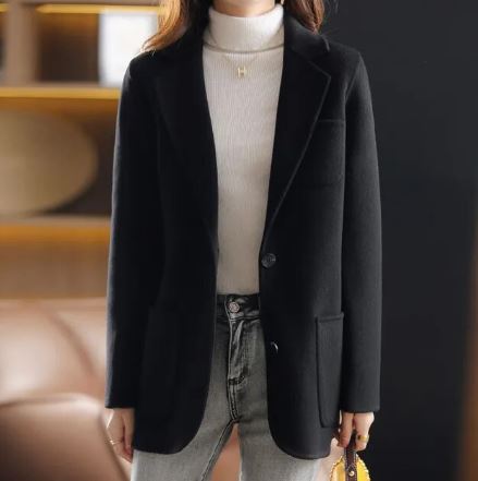 EB | Herbst- und Winter-Blazer Aus Dickem Tweed für Damen