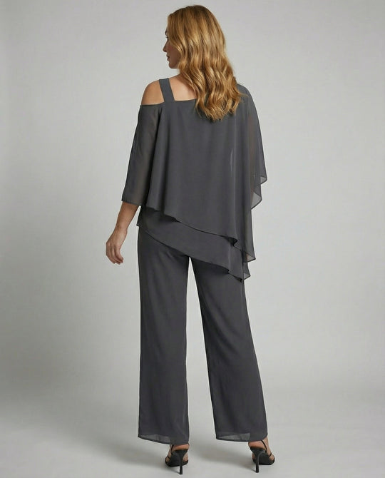 Elegantes Chiffon Abendset Damen | EB