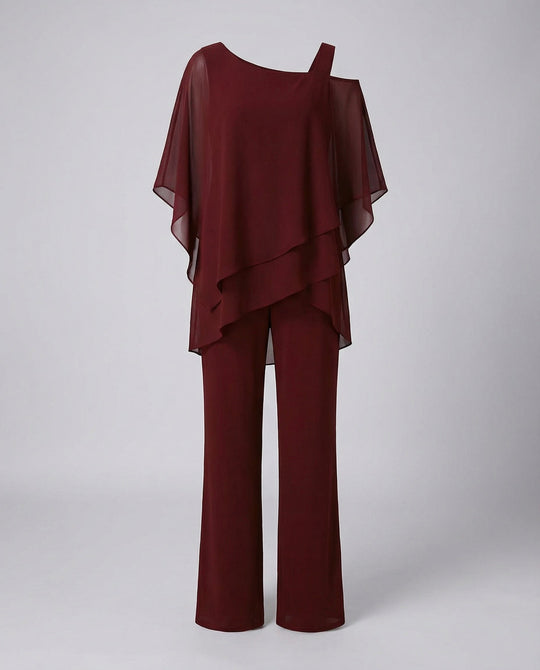 Elegantes Chiffon Abendset Damen | EB