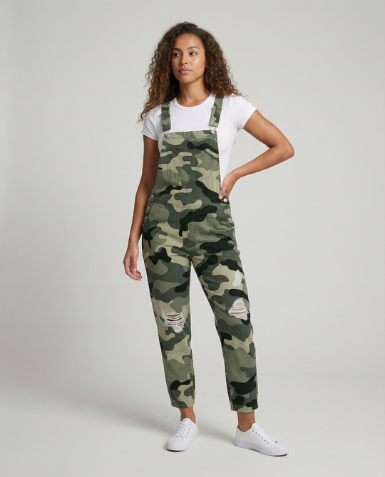 Damen Zerrissener Overall mit Eleganter Passform & Komfort | EB