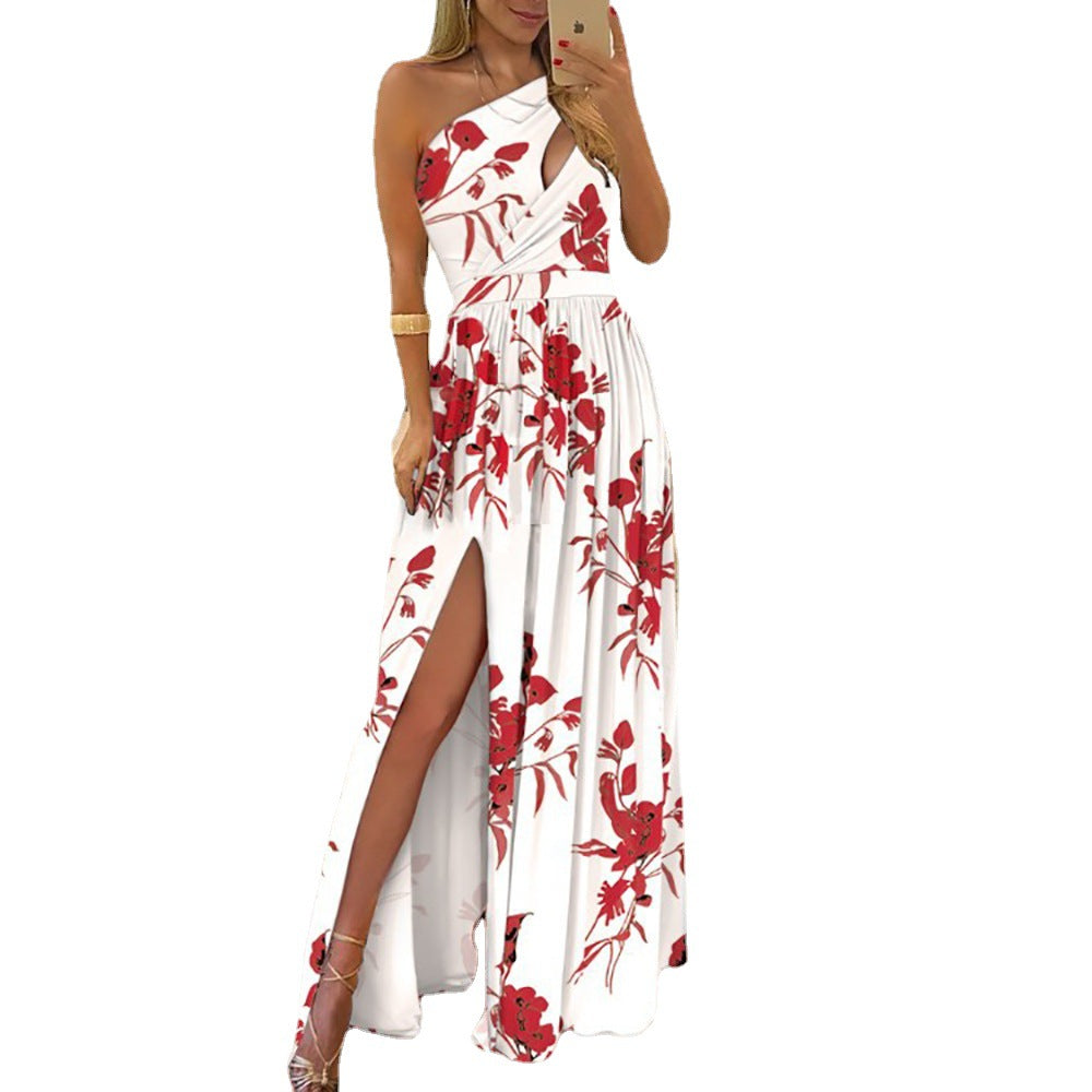 EB | Frühling/Sommer Schulterfreies Kleid für Frauen