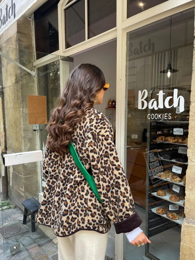 EB | Lässiger Cardigan Tierdruck Bequem und Stilvoll