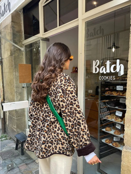 EB | Lässiger Cardigan Tierdruck Bequem und Stilvoll