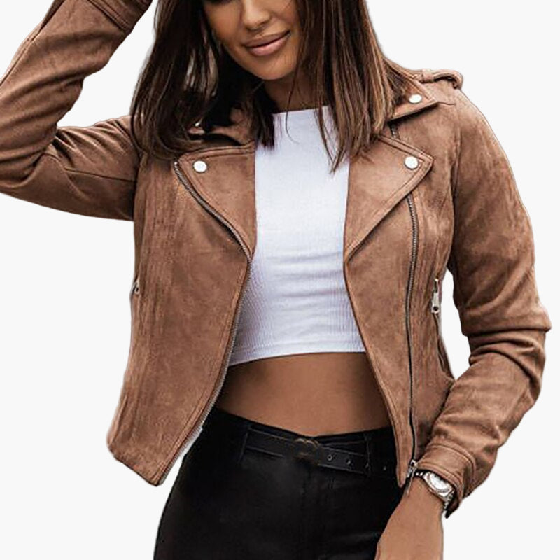 EB | Bikerjacke - Modischer Kurzmantel für Alltag und Freizeit