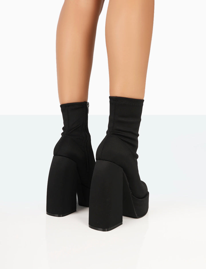 EB | Schwarze Nylon-Stiefeletten