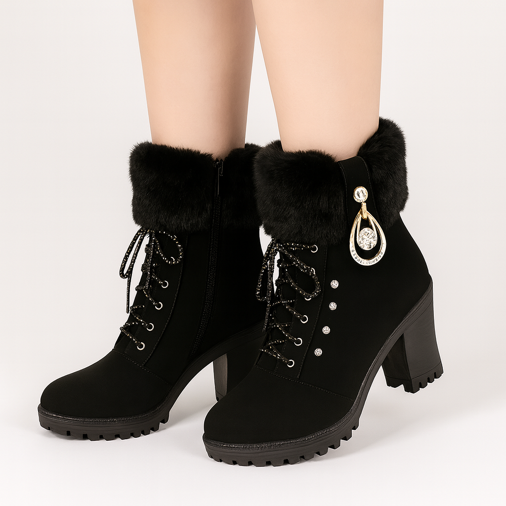 Elvira | Warme, pelzgefütterte, elegante Stiefel EB