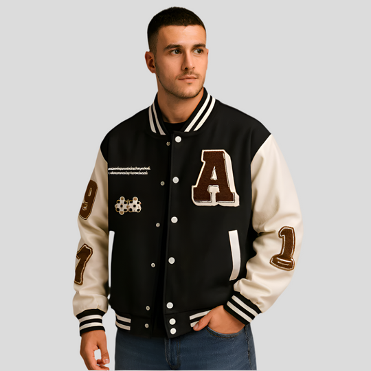 EB | Vintage-Jacke mit Gestickten Aufnähern - Sam