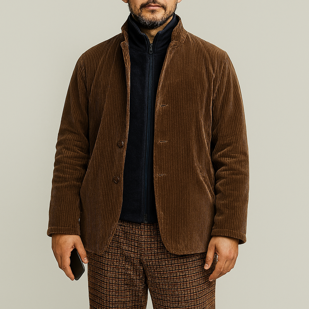 EB | Retro Lässige Einfarbige Herrenjacke