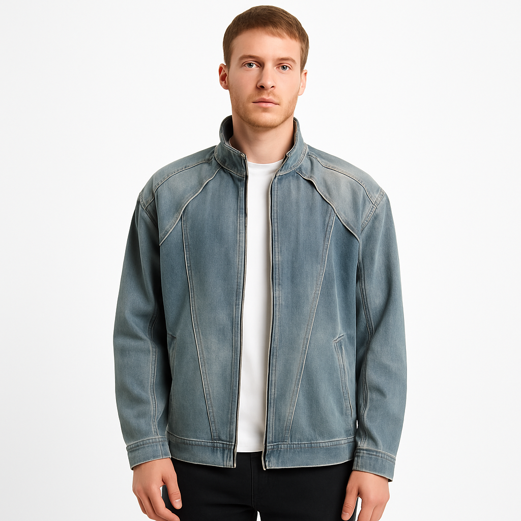 EB | Herren Jeansjacke mit Vintage-Effekt
