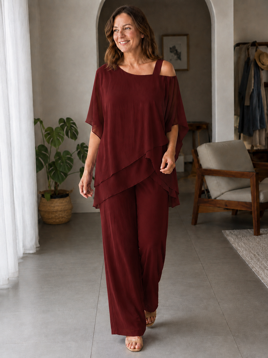 EB |  Jumpsuit | Eleganter Zweiteiler mit Cold Shoulder