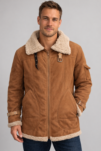 EB Herren Camel Stilvolle fliegende jacke