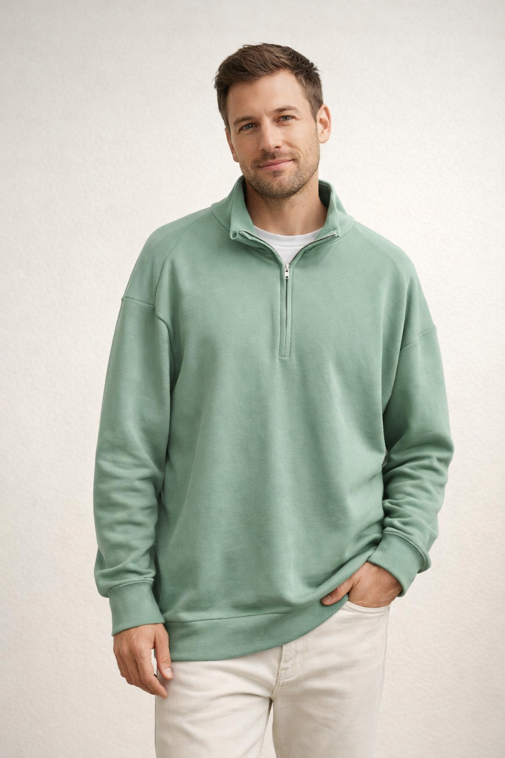 EB | Herren Top Half-Zip mit Stehkragen