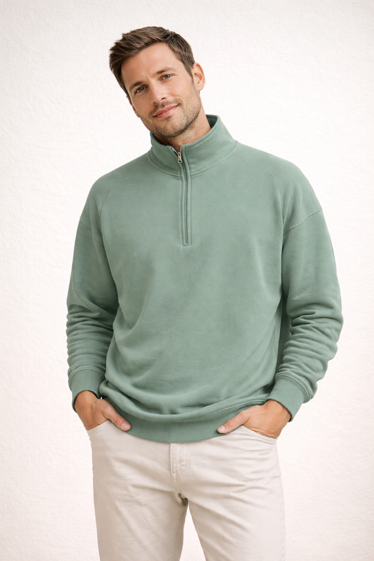 EB | Herren Top Half-Zip mit Stehkragen