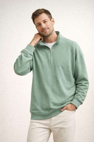 EB | Herren Top Half-Zip mit Stehkragen