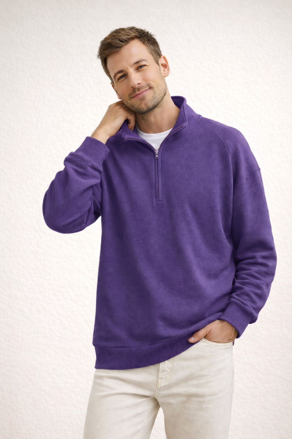 EB | Herren Top Half-Zip mit Stehkragen