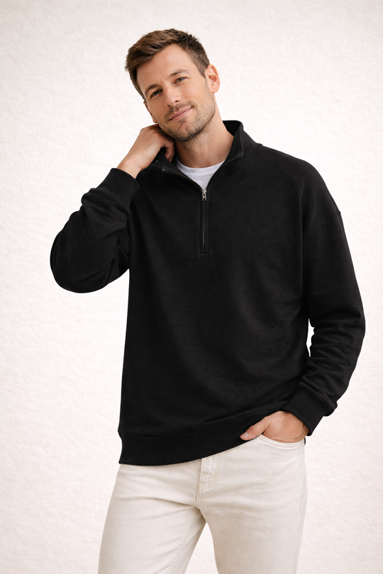 EB | Herren Top Half-Zip mit Stehkragen