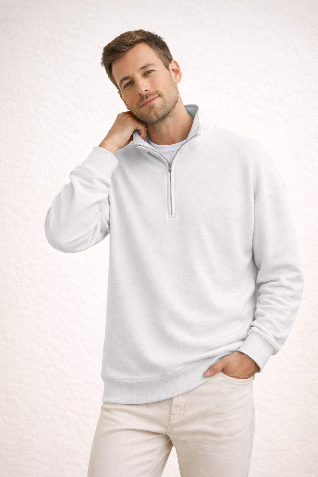 EB | Herren Top Half-Zip mit Stehkragen