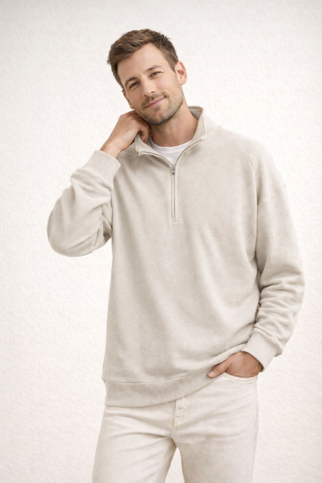 EB | Herren Top Half-Zip mit Stehkragen
