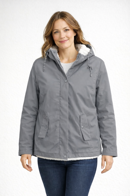 EB | Damen Winterjacke mit Kapuze und Fleecefutter