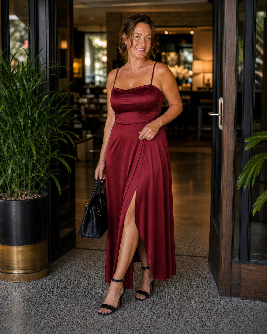 Elegantes Damen-Kleid mit fließendem Schnitt | EB