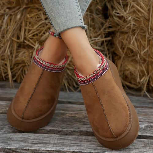 Flache Schuhe aus Fell EB