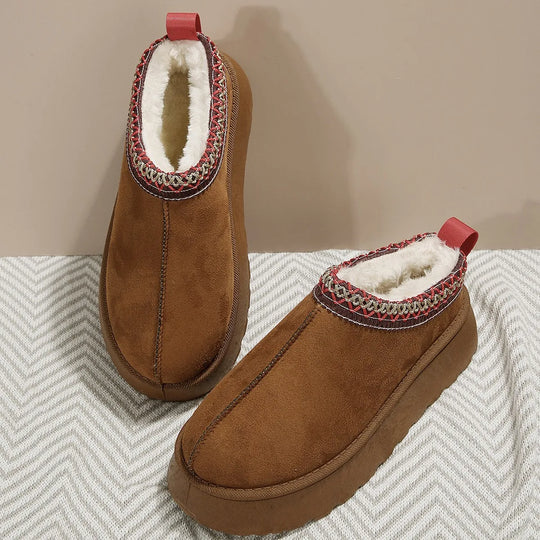 Flache Schuhe aus Fell EB