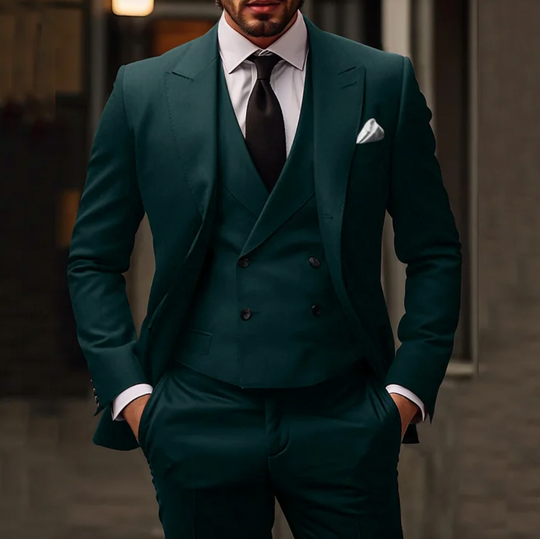 EB | Herren Smoking 3-teilig - Blazer, Weste & Hose