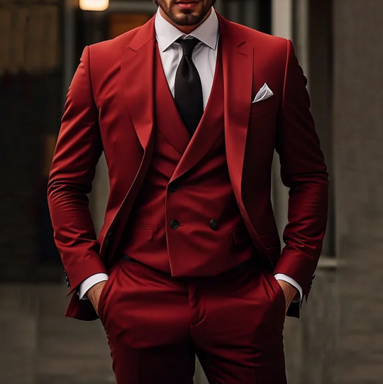 EB | Herren Smoking 3-teilig - Blazer, Weste & Hose