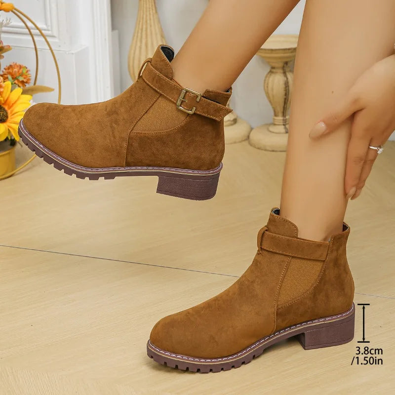 EB | Chunky Heel Winterstiefel für Frauen – Stilvoll & Gemütlich