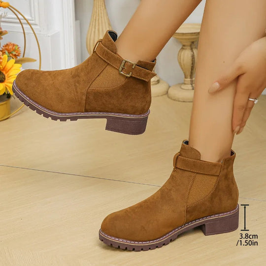 EB | Chunky Heel Winterstiefel für Frauen – Stilvoll & Gemütlich