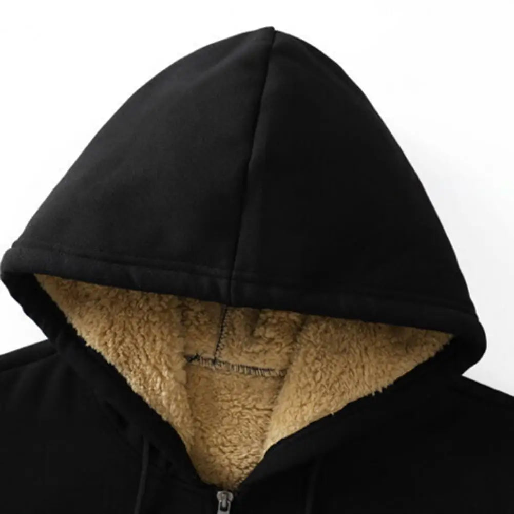 EB | Hoodie aus Lambswool - warmes & weiches Sweatshirt mit Kapuze und plüschigem Futter für den Winter