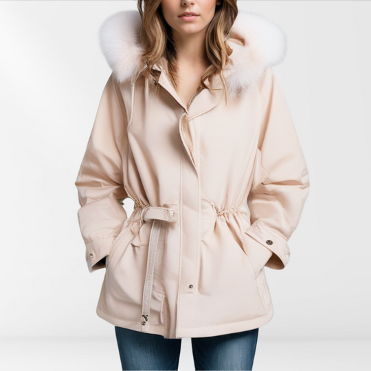 EB | Damen-Daunenjacke mit abnehmbaren Kragen