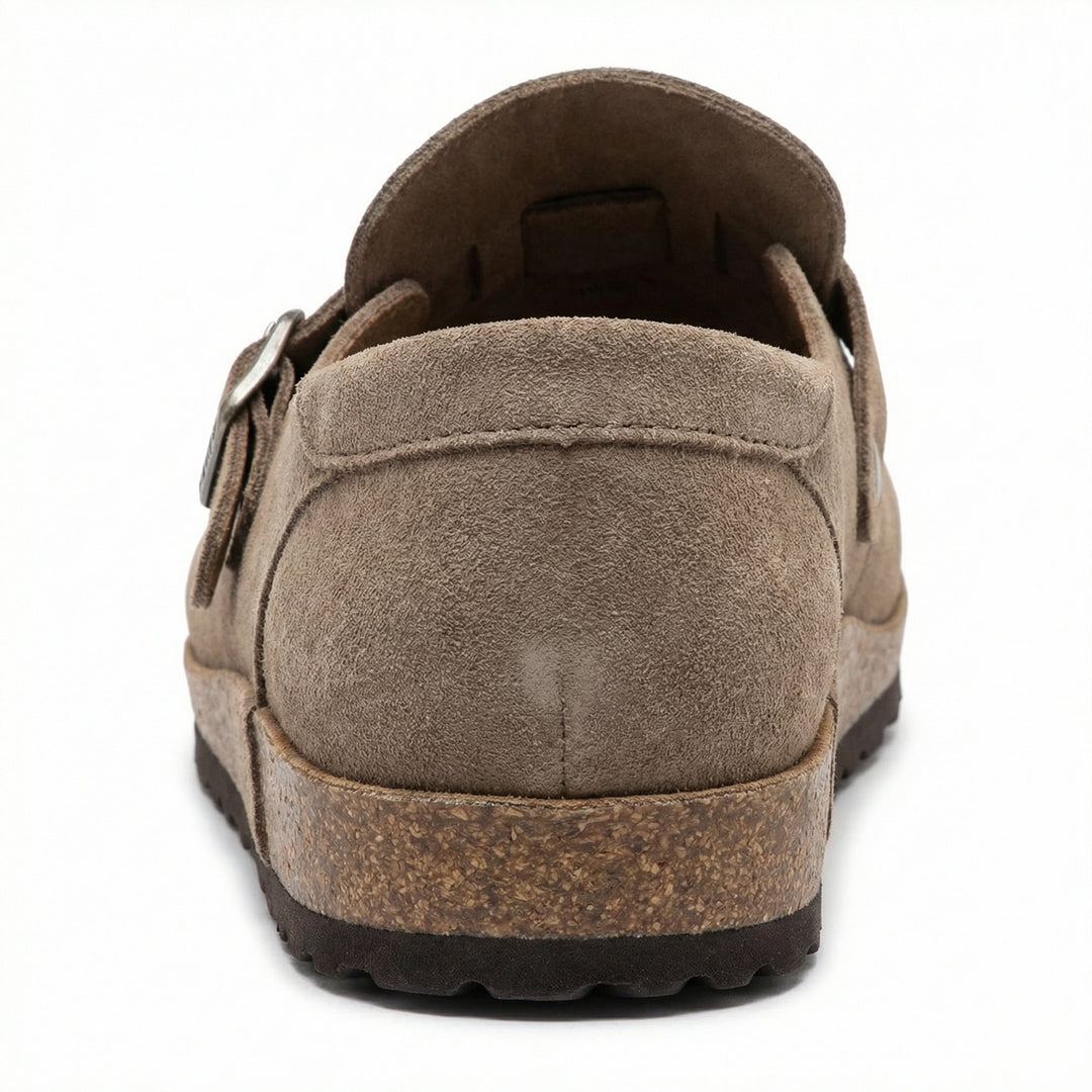 Clogs - Damen Retro Wildleder Slip-On Mule EB