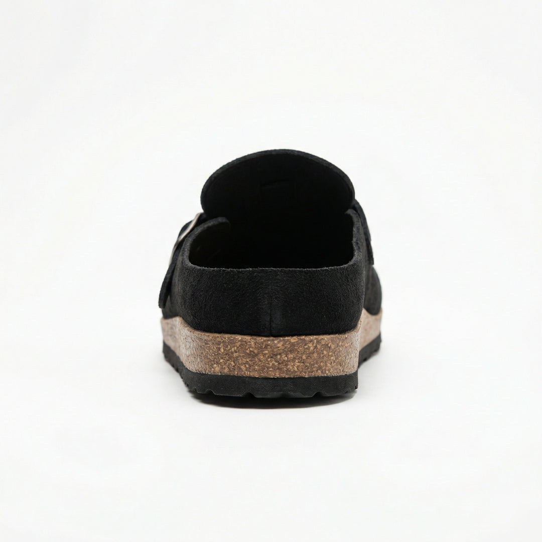 Clogs - Damen Retro Wildleder Slip-On Mule EB