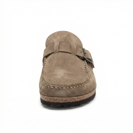 Clogs - Damen Retro Wildleder Slip-On Mule EB