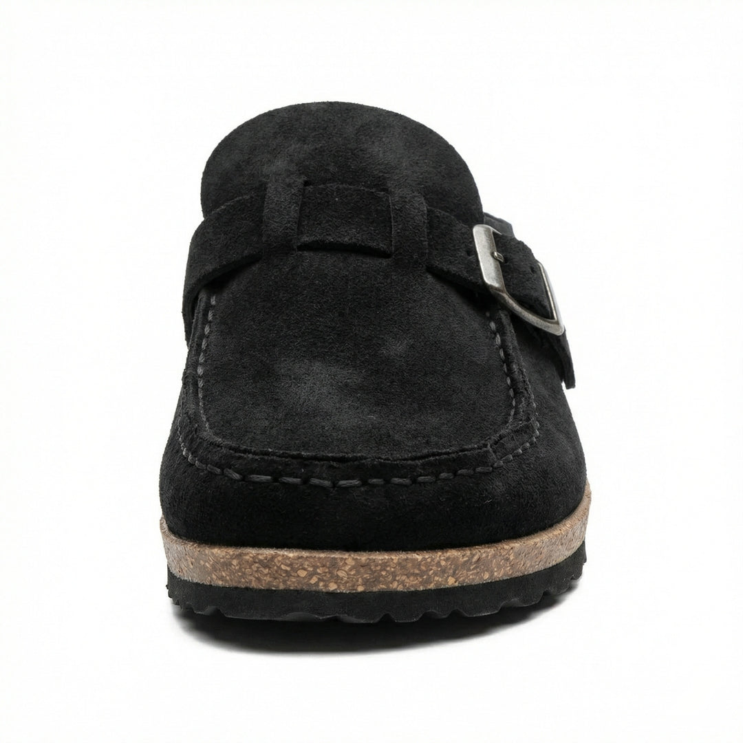 Clogs - Damen Retro Wildleder Slip-On Mule EB