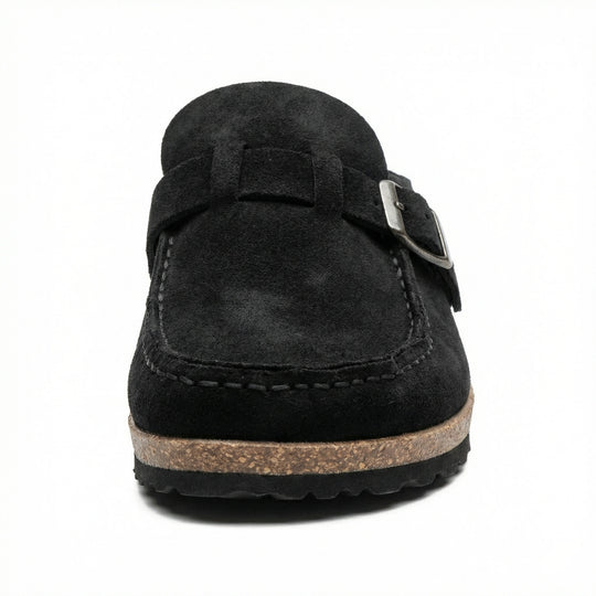 Clogs - Damen Retro Wildleder Slip-On Mule EB