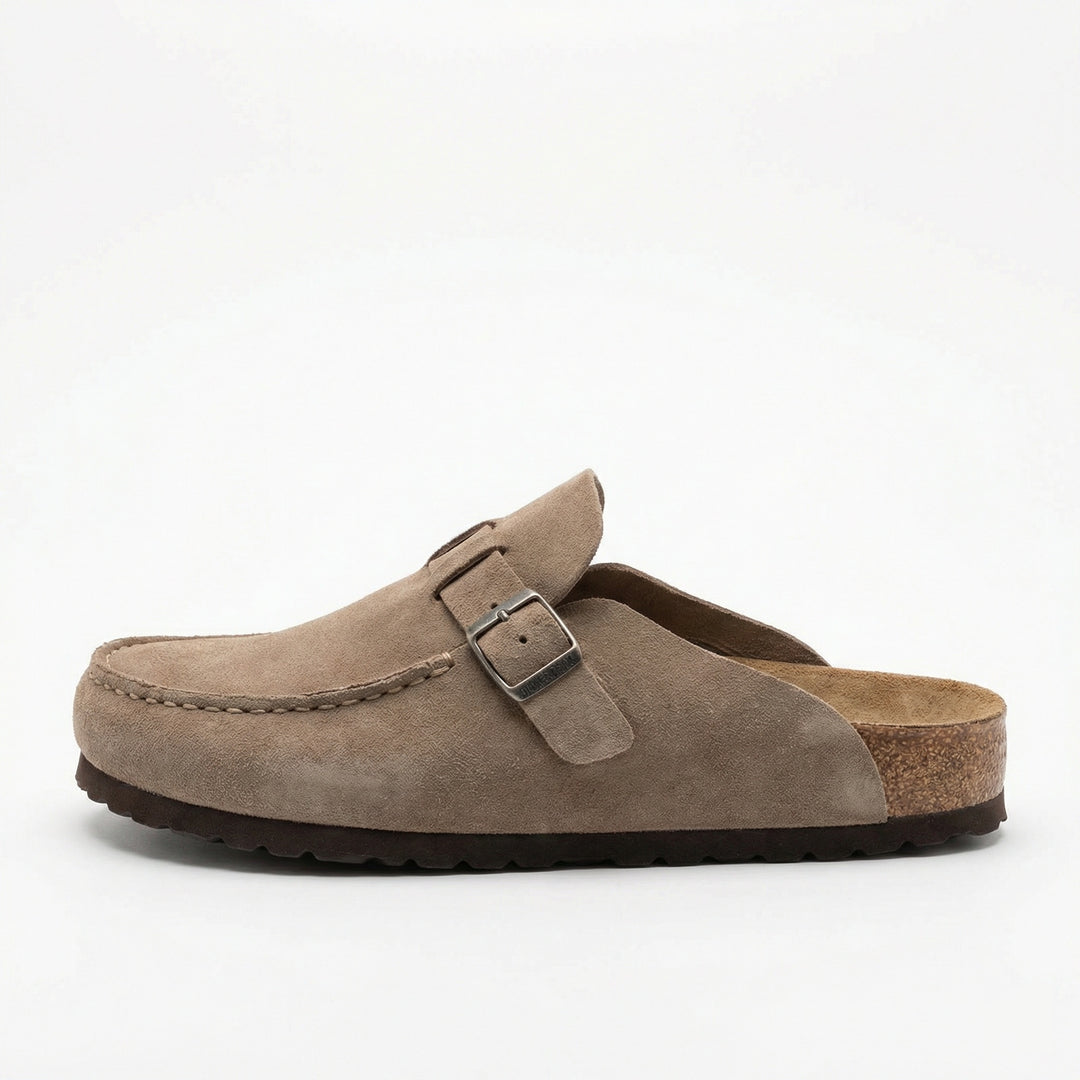 Clogs - Damen Retro Wildleder Slip-On Mule EB