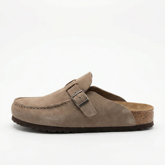 Clogs - Damen Retro Wildleder Slip-On Mule EB