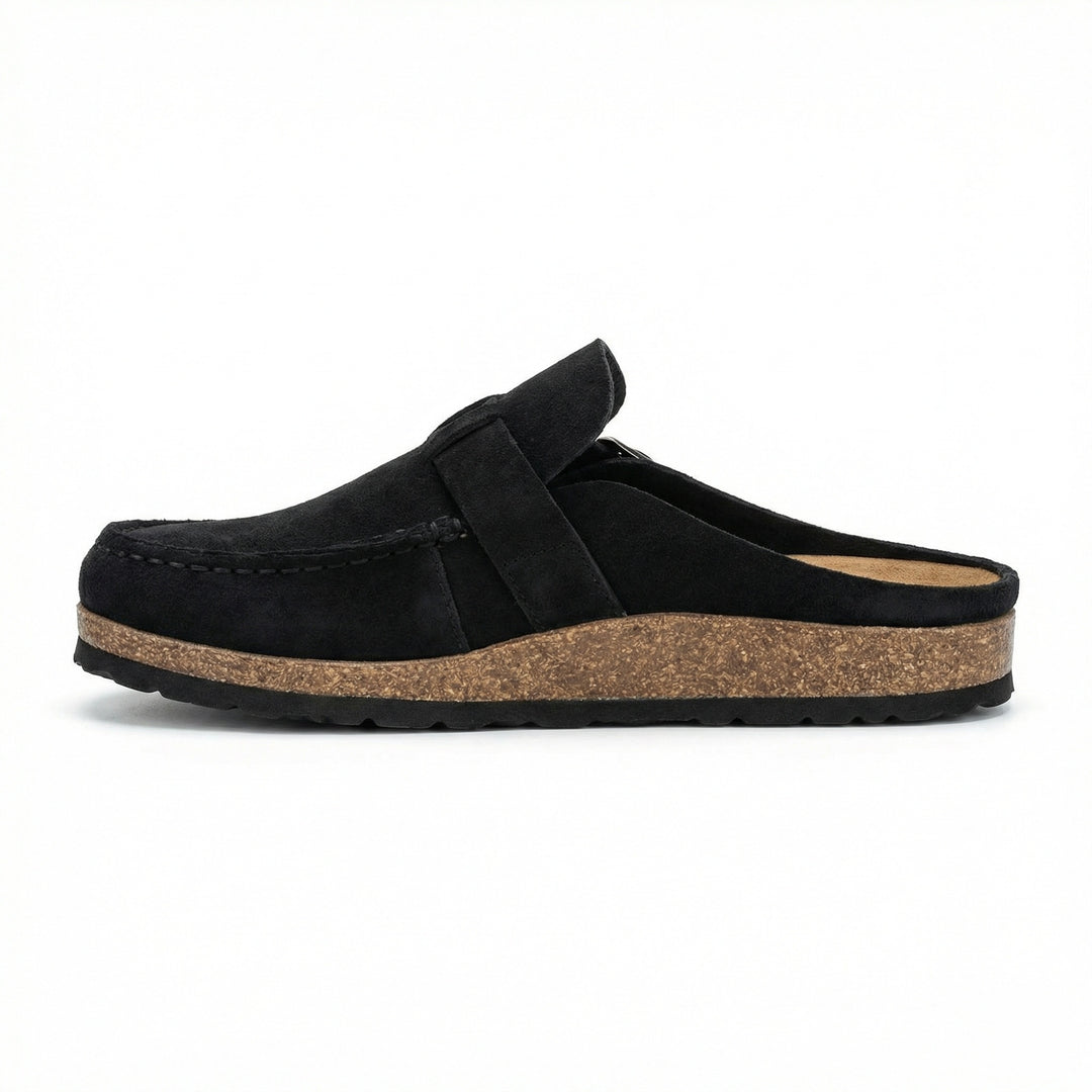 Clogs - Damen Retro Wildleder Slip-On Mule EB