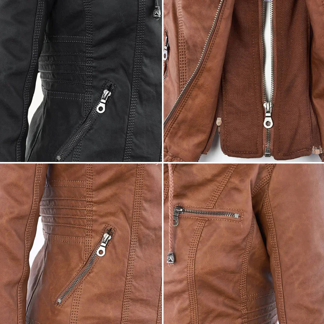 EB | Stilvolle Motorradjacke mit Kapuze