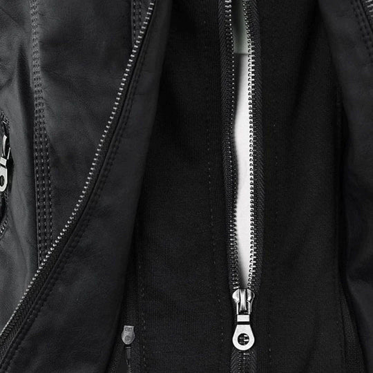 EB | Stilvolle Motorradjacke mit Kapuze