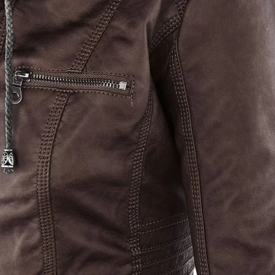EB | Stilvolle Motorradjacke mit Kapuze