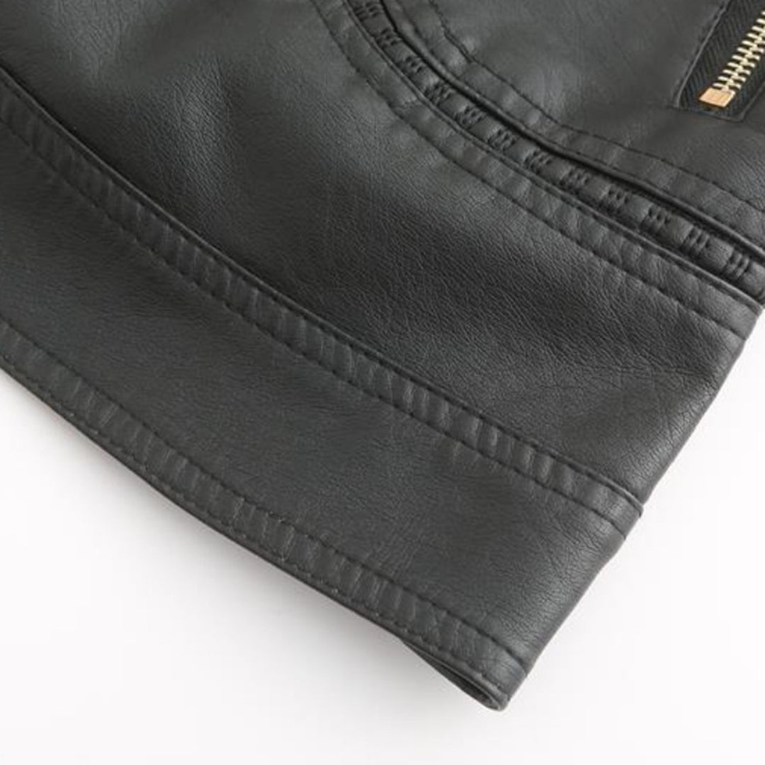 EB | Stylische Leder Frauenjacke aus echtem Leder