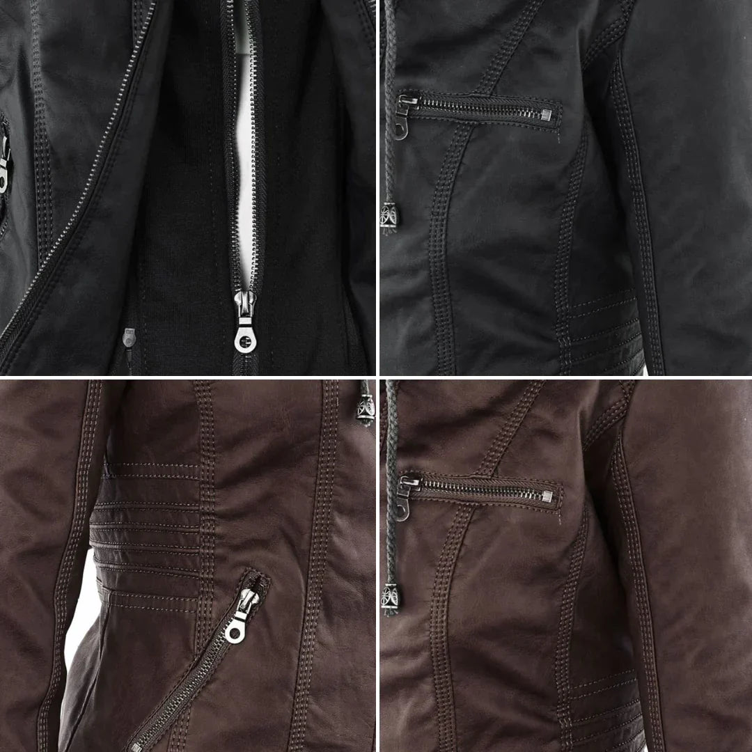 EB | Stilvolle Motorradjacke mit Kapuze